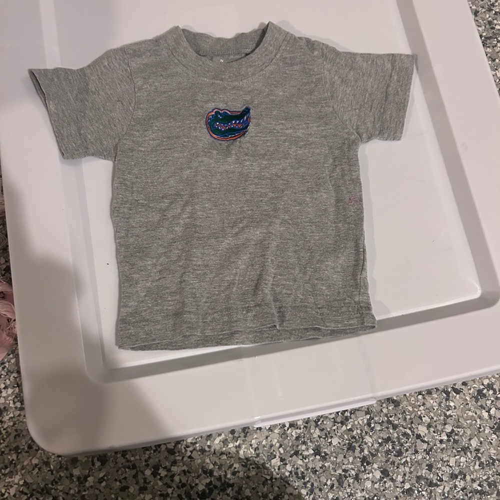 Kids' Gray Short-Sleeve Tee with Gator Patch (Florida Gators)